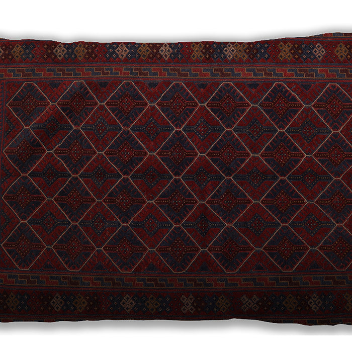 Traditional Classic Rectangular Burgundy Brown Lumbar Throw Pillow, 13 inch by 19 inch, lbtr2667