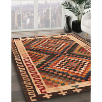 Traditional Brown Southwestern Rug, tr2669