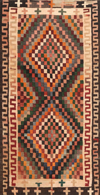 Machine Washable Traditional Peru Brown Rug, wshtr2669