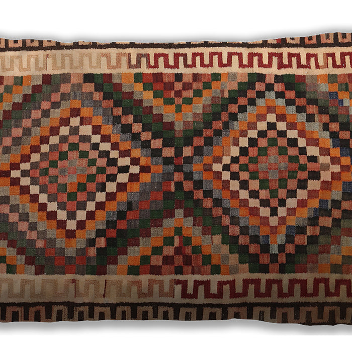 Traditional Classic Rectangular Peru Brown Lumbar Throw Pillow, 13 inch by 19 inch, lbtr2669