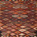 Square Traditional Saffron Red Persian Rug, tr2671