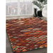 Machine Washable Traditional Saffron Red Rug in a Family Room, wshtr2671