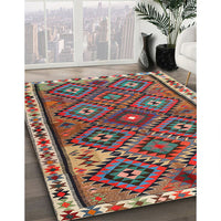 Traditional Saffron Red Persian Rug, tr2673