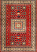 Traditional Red Geometric Rug, tr2678