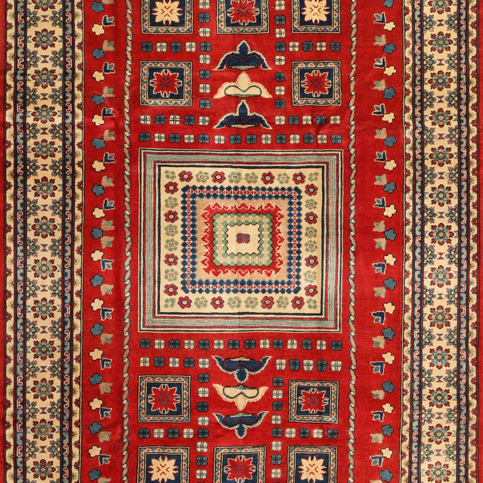 Traditional Red Geometric Rug, tr2678