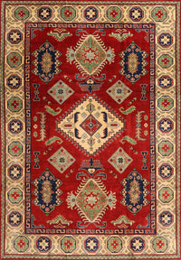 Machine Washable Traditional Tomato Red Rug, wshtr2679