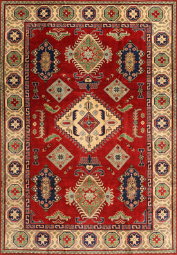 Machine Washable Traditional Tomato Red Rug, wshtr2679