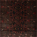 Square Traditional Black Brown Persian Rug, tr2680