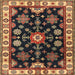 Square Traditional Brown Persian Rug, tr2681