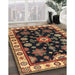 Traditional Brown Persian Rug in Family Room, tr2681
