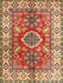 Traditional Brownish Green Geometric Rug, tr2682