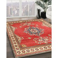 Traditional Neon Red Persian Rug, tr2685