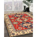 Machine Washable Traditional Fire Brick Red Rug in a Family Room, wshtr2686