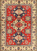 Machine Washable Traditional Fire Brick Red Rug, wshtr2686