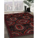 Traditional Chocolate Brown Persian Rug in Family Room, tr2687
