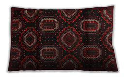 Traditional Classic Rectangular Milk Chocolate Brown Lumbar Throw Pillow, 13 inch by 19 inch, lbtr2687