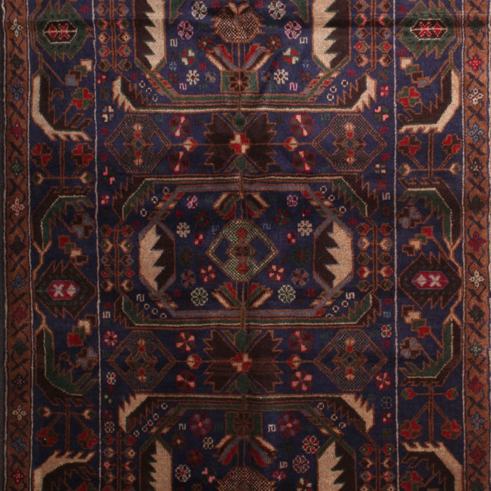 Traditional Chocolate Brown Persian Rug, tr2688