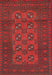 Machine Washable Traditional Brown Red Rug, wshtr2690