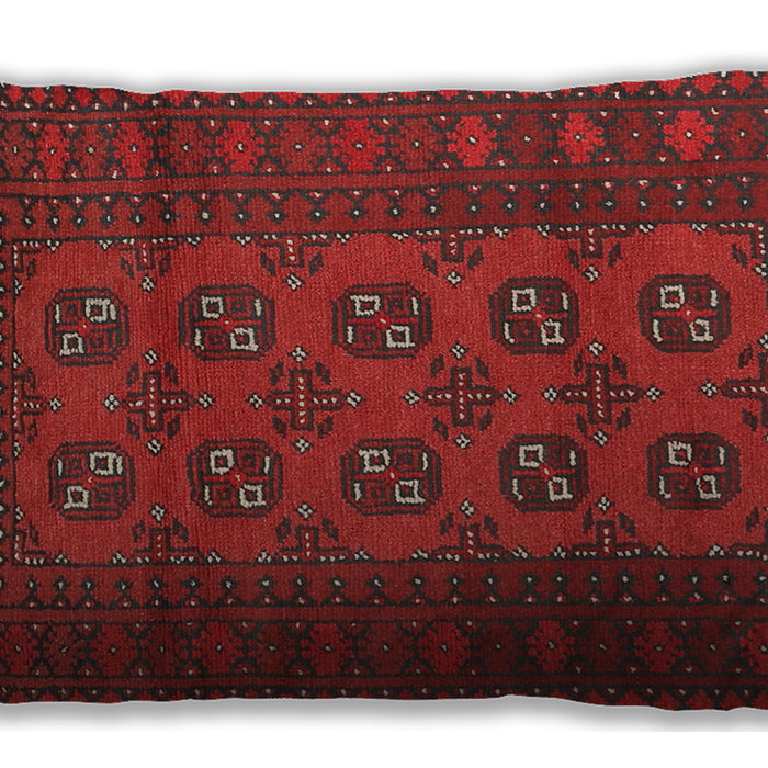 Traditional Classic Rectangular Brown Red Lumbar Throw Pillow, 13 inch by 19 inch, lbtr2690