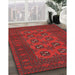 Traditional Brown Red Persian Rug in Family Room, tr2690