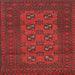 Round Machine Washable Traditional Brown Red Rug, wshtr2690