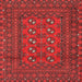 Round Machine Washable Traditional Red Rug, wshtr2691