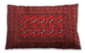 Traditional Classic Rectangular Red Lumbar Throw Pillow, 13 inch by 19 inch, lbtr2691