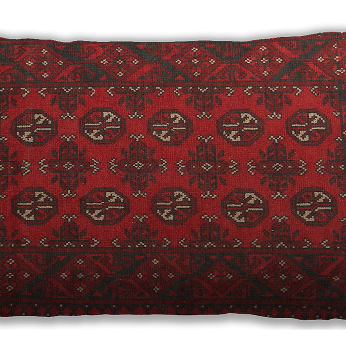 Traditional Classic Rectangular Dark Sienna Brown Lumbar Throw Pillow, 13 inch by 19 inch, lbtr2692