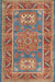 Traditional Fire Brick Red Geometric Rug, tr2693