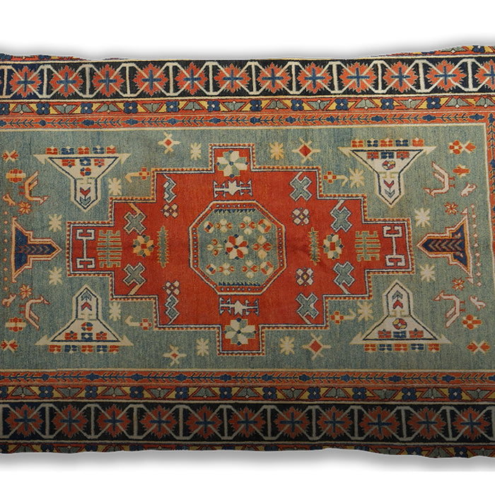 Traditional Classic Rectangular Brown Red Lumbar Throw Pillow, 13 inch by 19 inch, lbtr2694