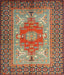 Machine Washable Traditional Brown Red Rug, wshtr2694