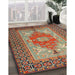 Machine Washable Traditional Brown Red Rug in a Family Room, wshtr2694