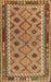 Machine Washable Traditional Gold Rug, wshtr2696