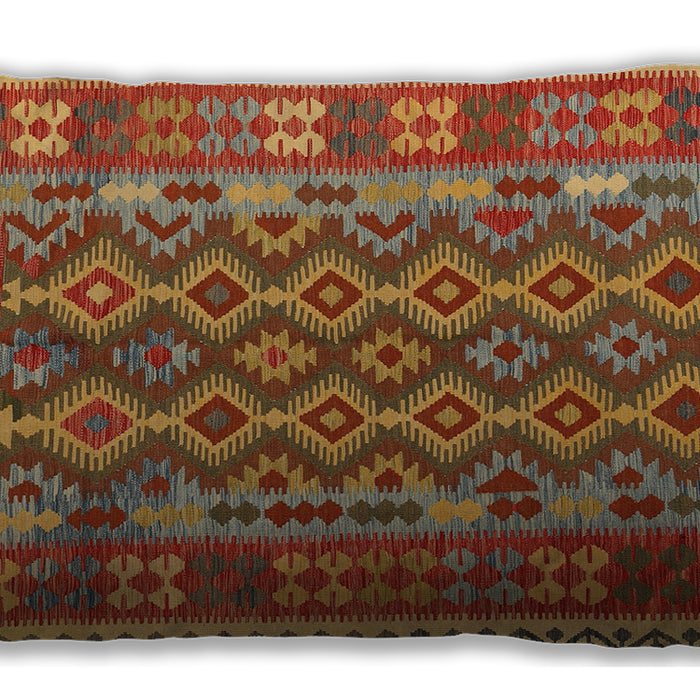 Traditional Classic Rectangular Golden Gold Lumbar Throw Pillow, 13 inch by 19 inch, lbtr2697