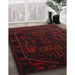 Traditional Bakers Brown Persian Rug in Family Room, tr2698