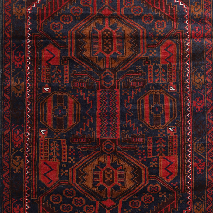 Machine Washable Traditional Bakers Brown Rug, wshtr2698