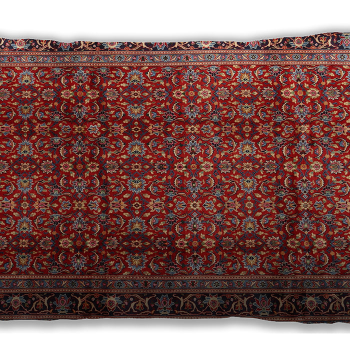 Traditional Classic Rectangular Orange Salmon Pink Lumbar Throw Pillow, 13 inch by 19 inch, lbtr2699
