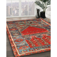 Traditional Khaki Green Persian Rug, tr26