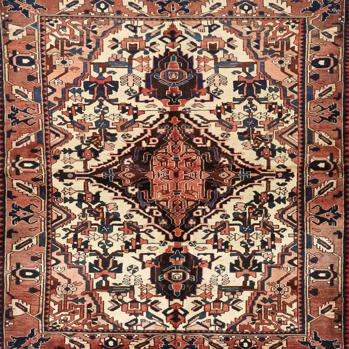 Square Traditional Sandy Brown Persian Rug, tr2702