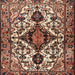 Square Traditional Sandy Brown Persian Rug, tr2702