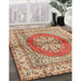 Traditional Chestnut Red Persian Rug in Family Room, tr2704