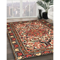 Traditional Saffron Red Persian Rug, tr2705