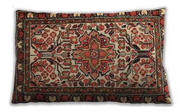 Traditional Classic Rectangular Saffron Red Lumbar Throw Pillow, 13 inch by 19 inch, lbtr2705