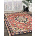 Machine Washable Traditional Chestnut Brown Rug in a Family Room, wshtr2706