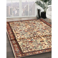 Traditional Dark Sienna Brown Persian Rug, tr2708