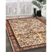 Machine Washable Traditional Dark Sienna Brown Rug in a Family Room, wshtr2708