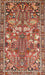 Machine Washable Traditional Tangerine Pink Rug, wshtr270