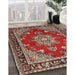 Machine Washable Traditional Tomato Red Rug in a Family Room, wshtr2710