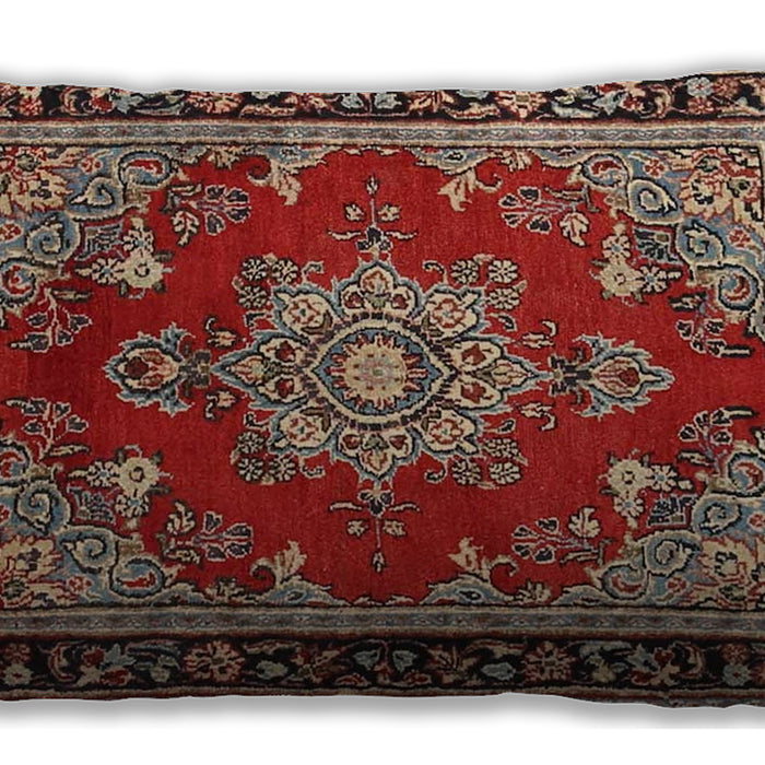 Traditional Classic Rectangular Tomato Red Lumbar Throw Pillow, 13 inch by 19 inch, lbtr2710