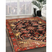 Traditional Saffron Red Persian Rug, tr2711